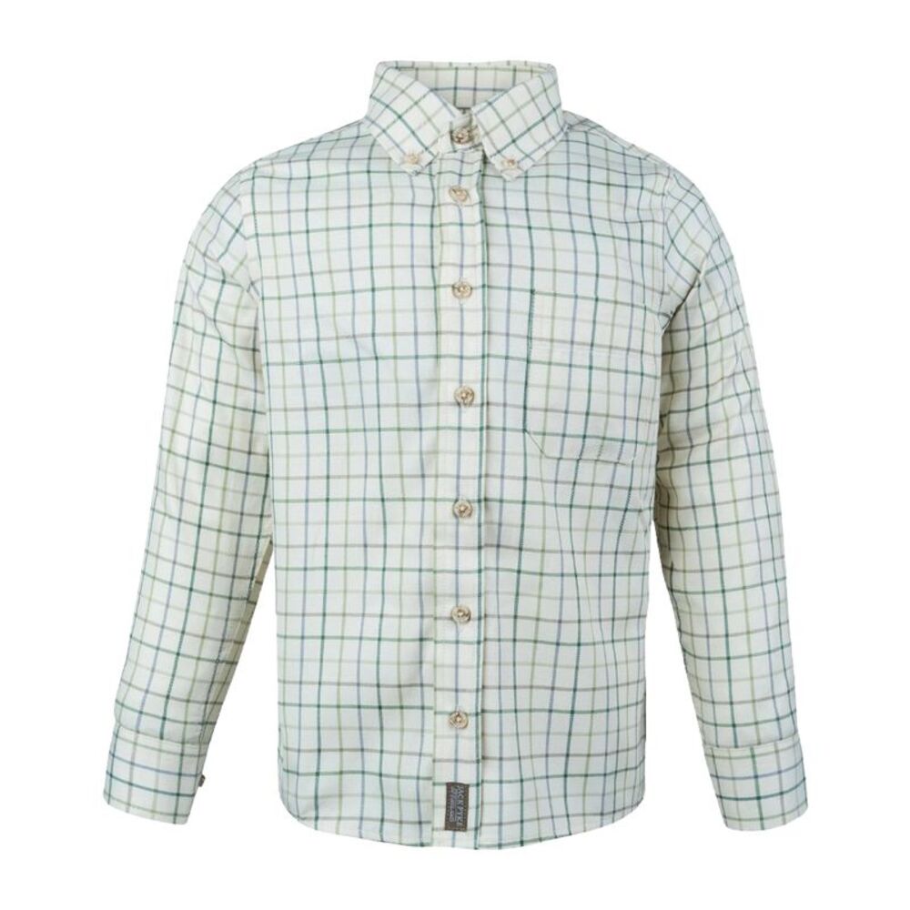 Jack Pyke Childrens/Kids Countryman Checked Shirt / Green